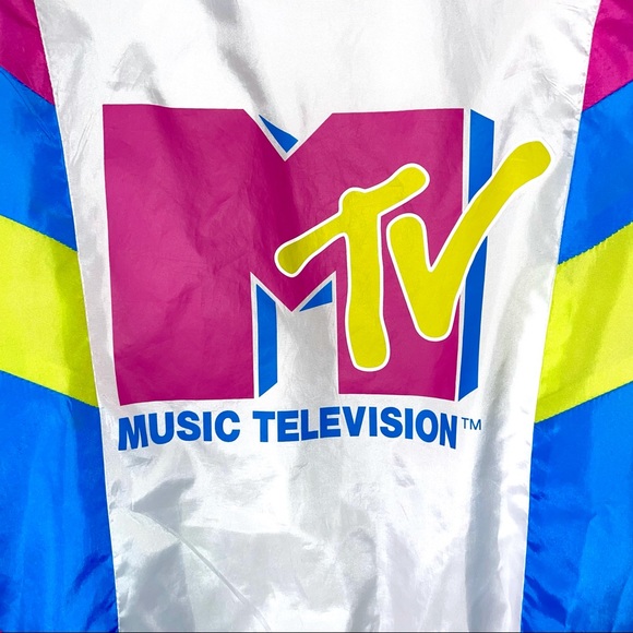 Retro Neon MTV Windbreaker, Small - Picture 4 of 7